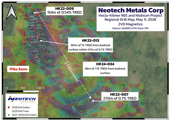NeoTech Metals CSE - NTMC OTCQB - NTMFF FSE - V690 News Release May 11 2026 Map 1